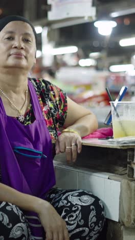 woman at a market