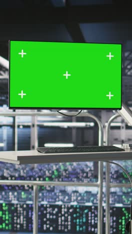 vertical video server hub green screen computer monitoring systems