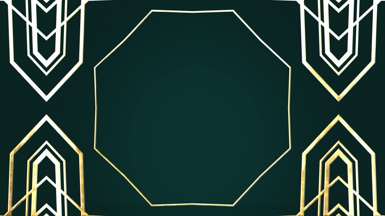 animación de formas que se mueven sobre un fondo negro