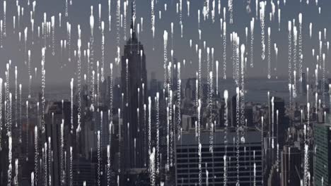 Animation-of-binary-coding-over-cityscape