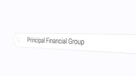 searching principal financial group on the search engine