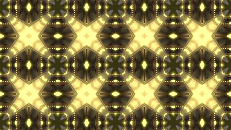 fondo decorativo de neón abstractamente adornado con bucles. caleidoscopio o mandala en 3d.