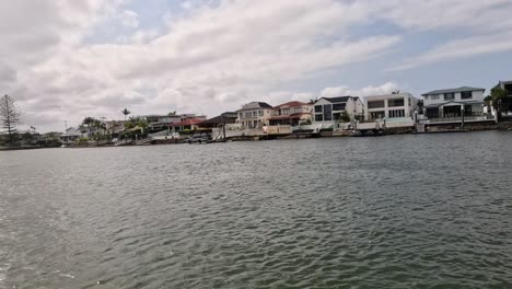 panoramic view of a city skyline across a river