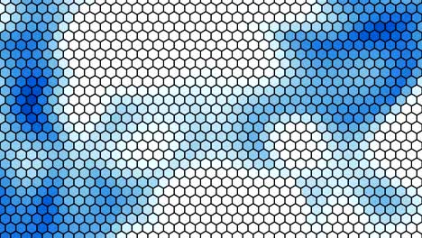 abstract blue hex background.