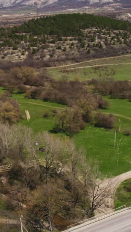 rural landscape aerial view