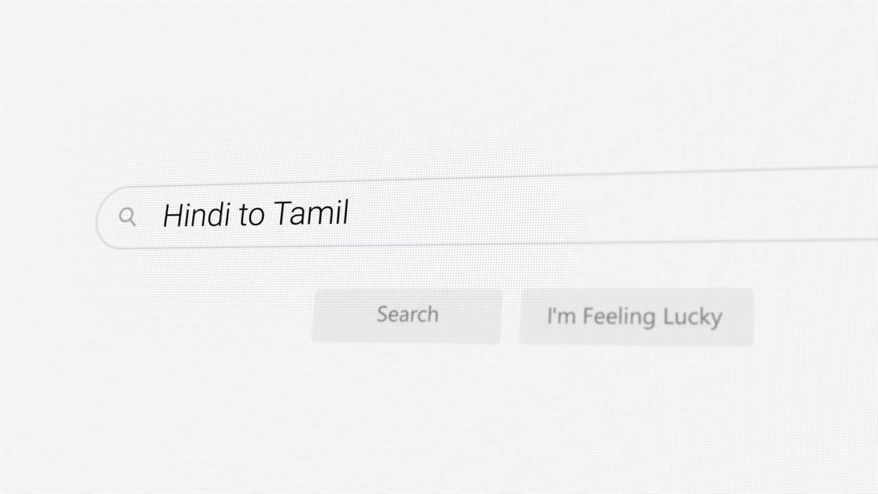 Søger efter Hindi til tamil i internetbrowseren