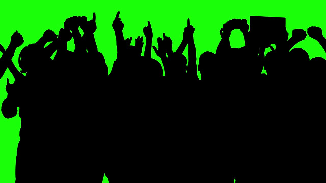silueta de la multitud 5