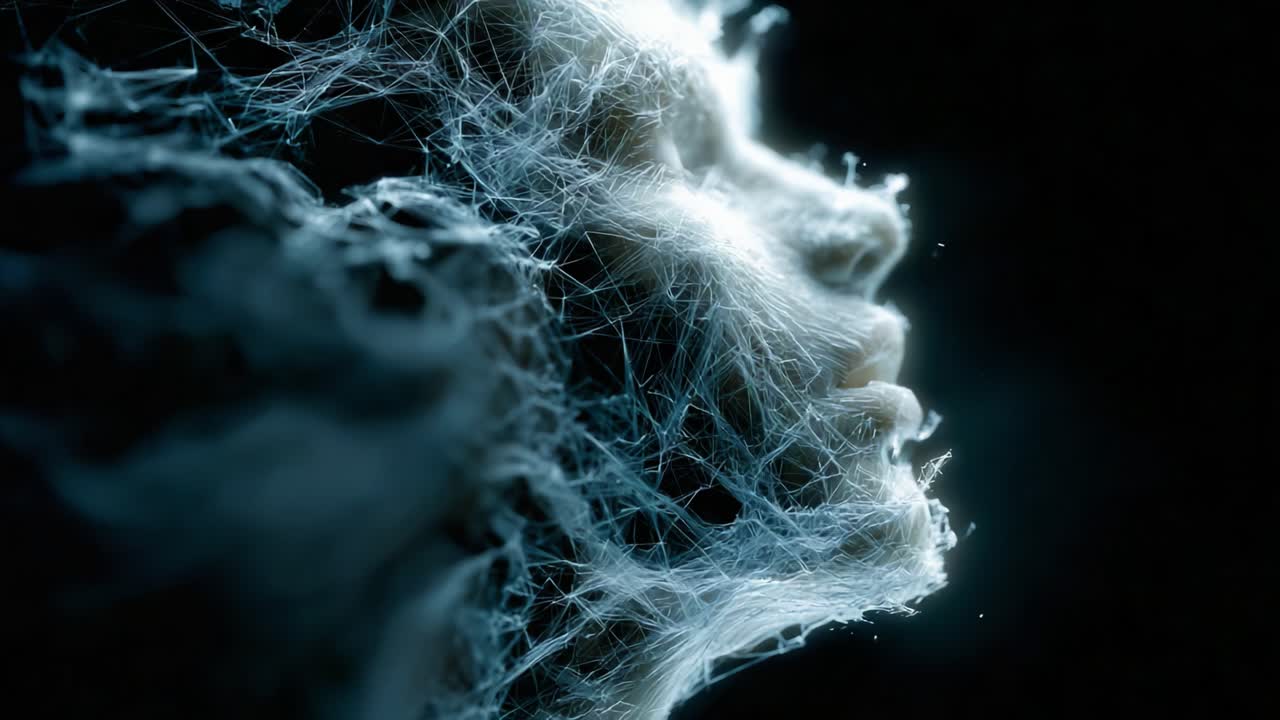 Una straordinaria esplorazione delle emozioni umane attraverso l'arte digitale astratta: unendo la tecnologia e l'essenza dell'umanità in forme eteree