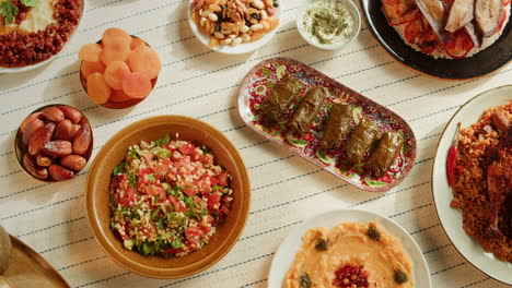 a delicious middle eastern feast