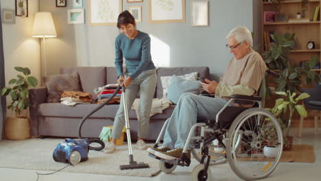 Helping-Grandpa-With-Chores