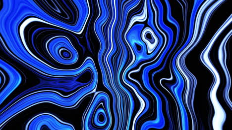 chaotic movement of swirling blue liquid with glitter. abstract background with iridescent watercolor colors. looped animation.