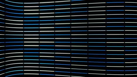 abstract blue and white lines on black background