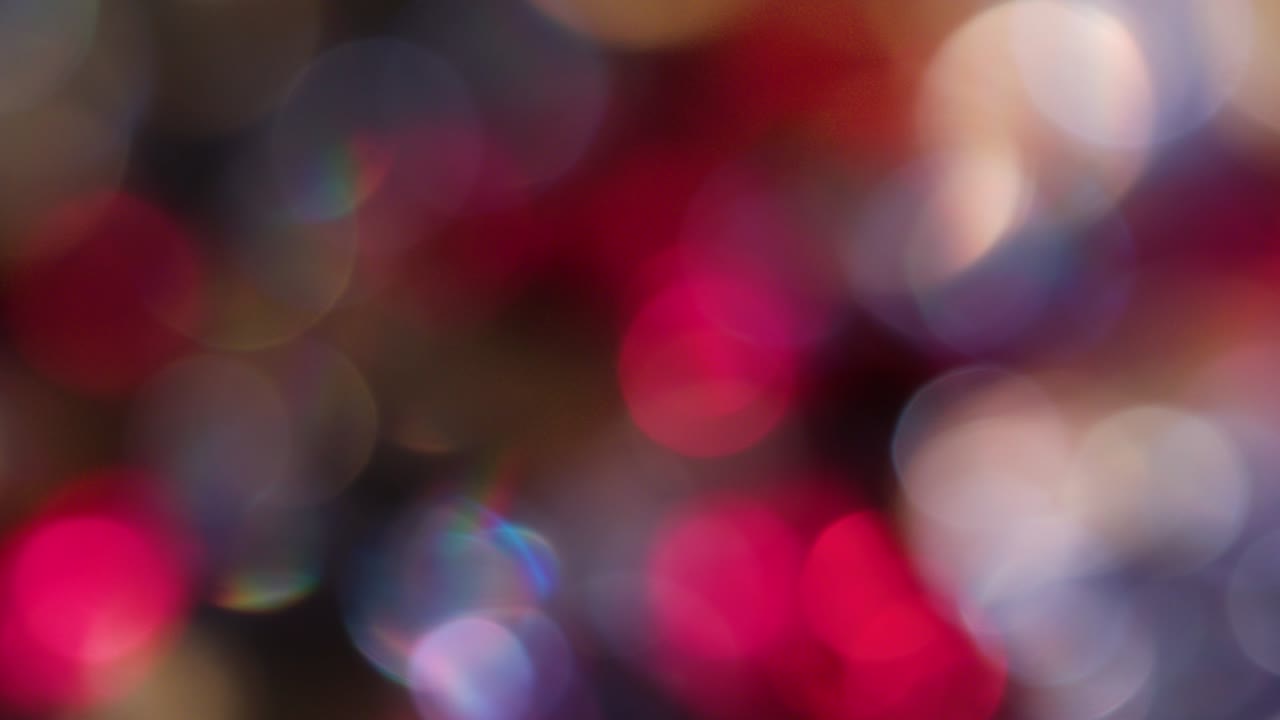 la rotación de los círculos bokeh en el sentido de las agujas del reloj