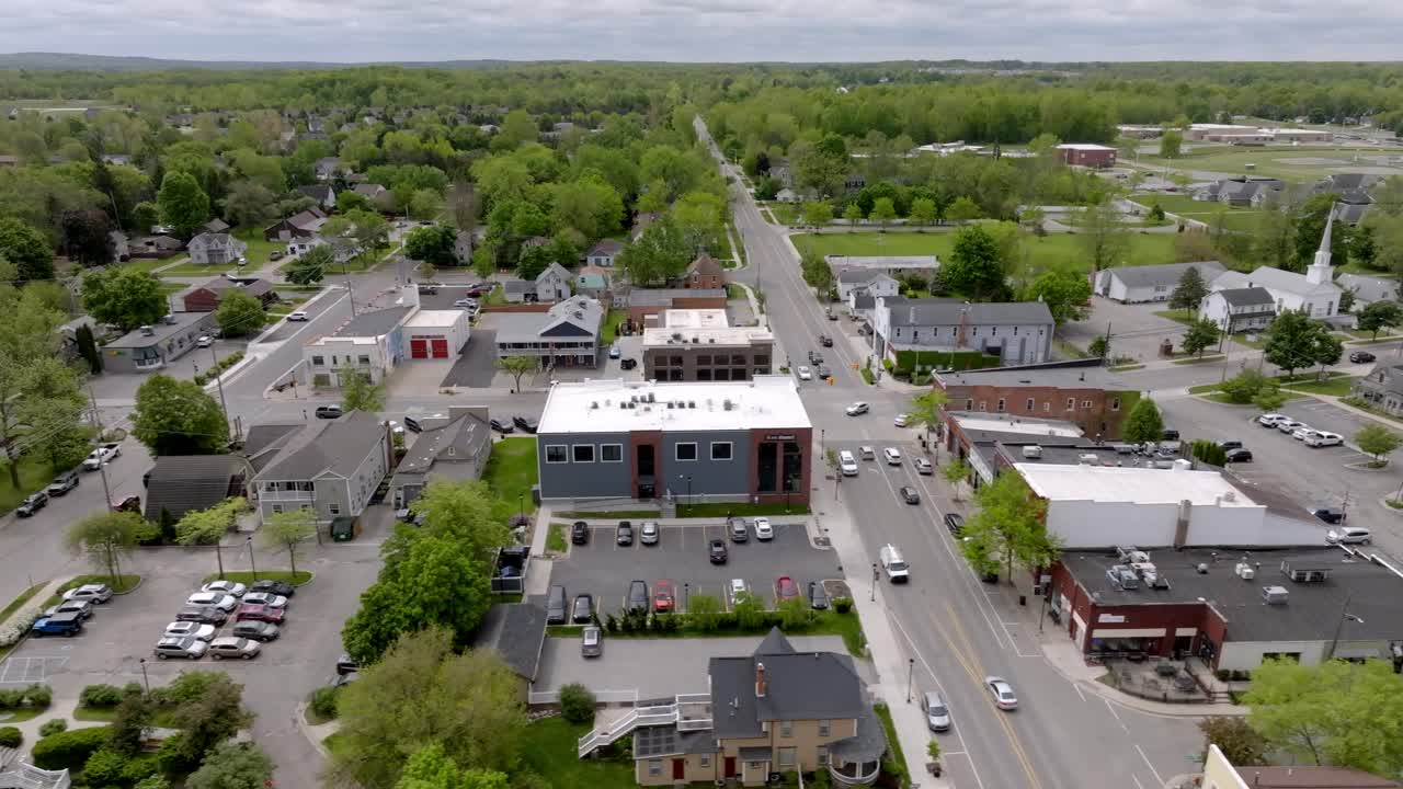 Linden Michigan Aerial Drone left to right