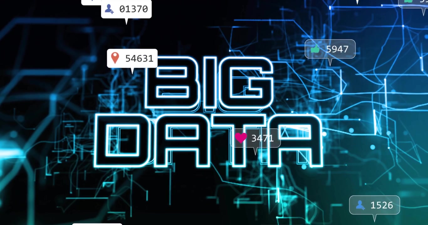 Stordata-konsept med analyse av sosiale medier og digitale nettverkstilkoblinger