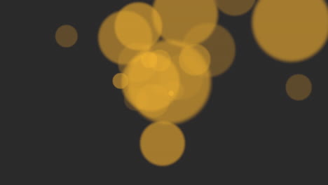 confeti amarillo de moda y bokeh en degradado negro