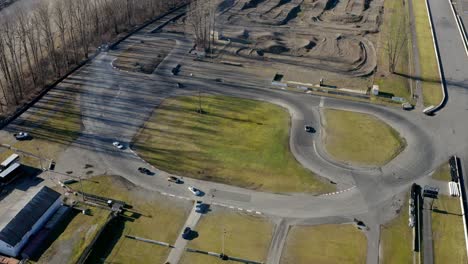 Cars-Racing-At-The-Mission-Raceway-Park-In-Mission,-British-Columbia,-Canada