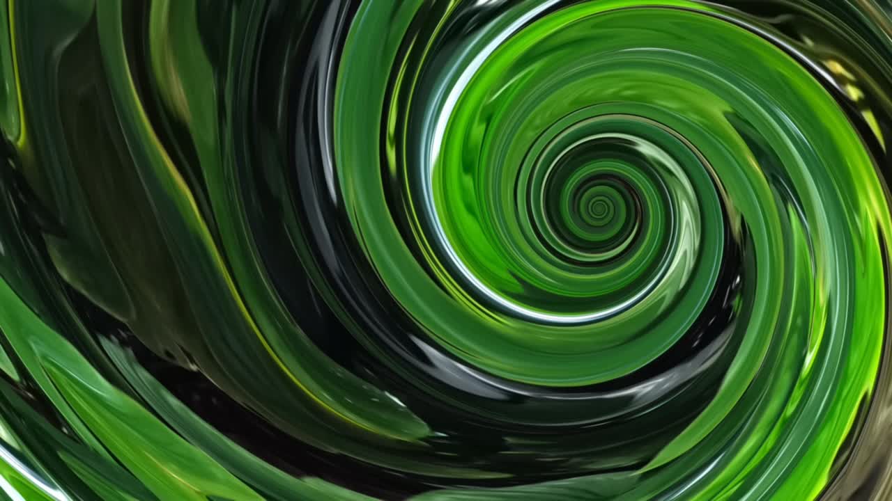 Effetto sfondo geometrico con motivo caleidoscopico, cerchi, linee inferiori, rendering a specchio neon e texture astratta a spirale multicolore.