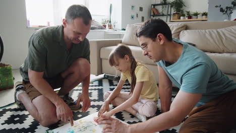 lgbtq family fingerpainting