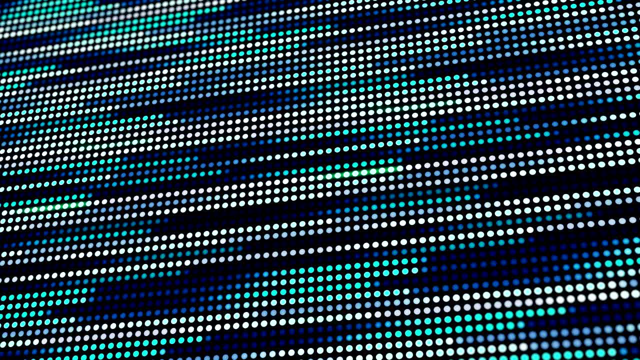 Seamless dots pattern. Loop abstract halftone motion background.