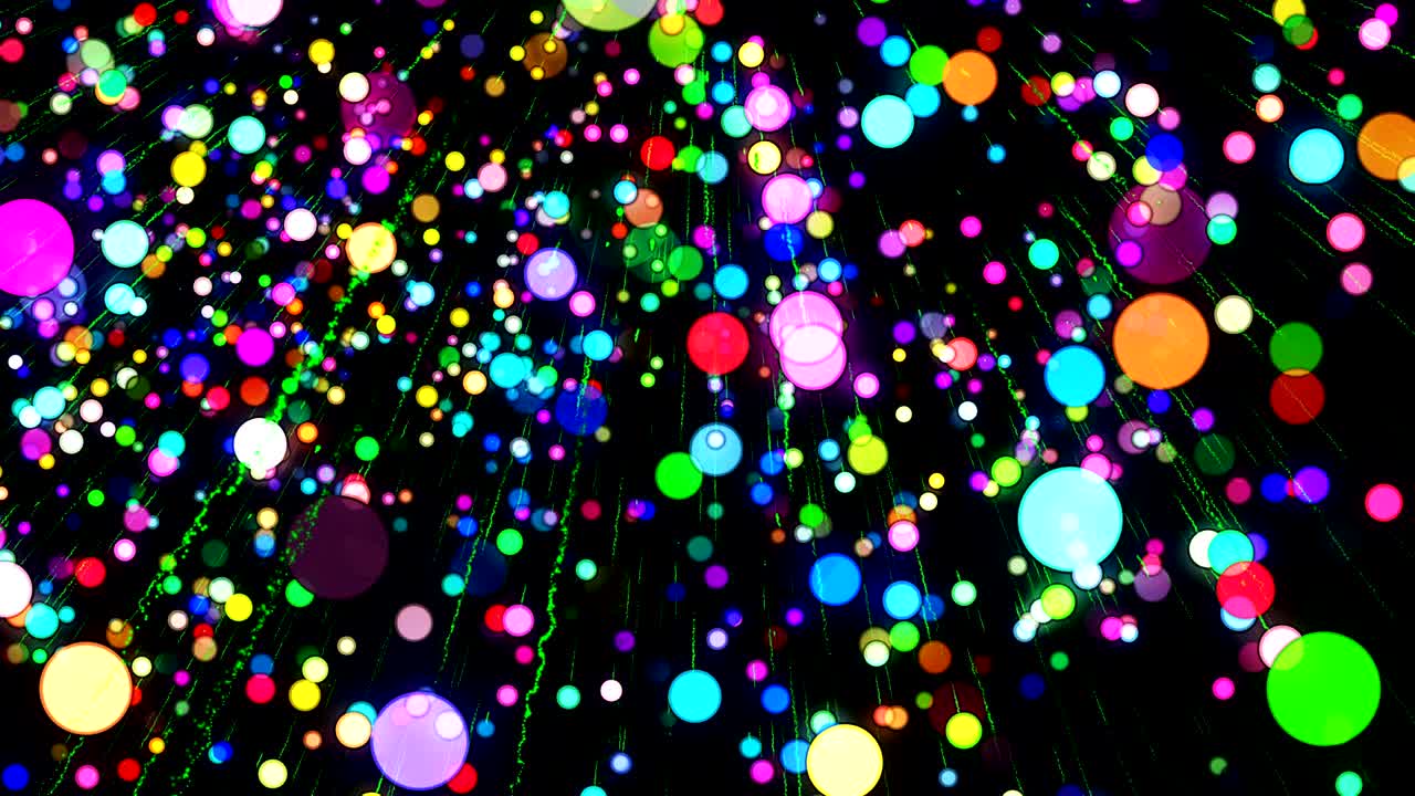 추상적인 애니메이션 컴퓨터 스크린 세이버