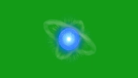ethereal aura motion graphics with green screen background