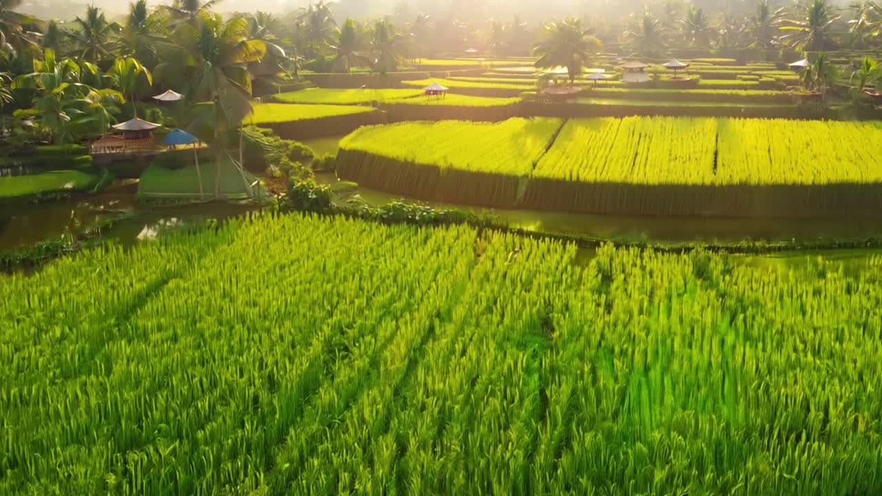 Le lussureggianti terrazze di riso a Bali