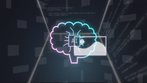 Animation-of-ai-text-and-binary-coding-data-processing-over-screen