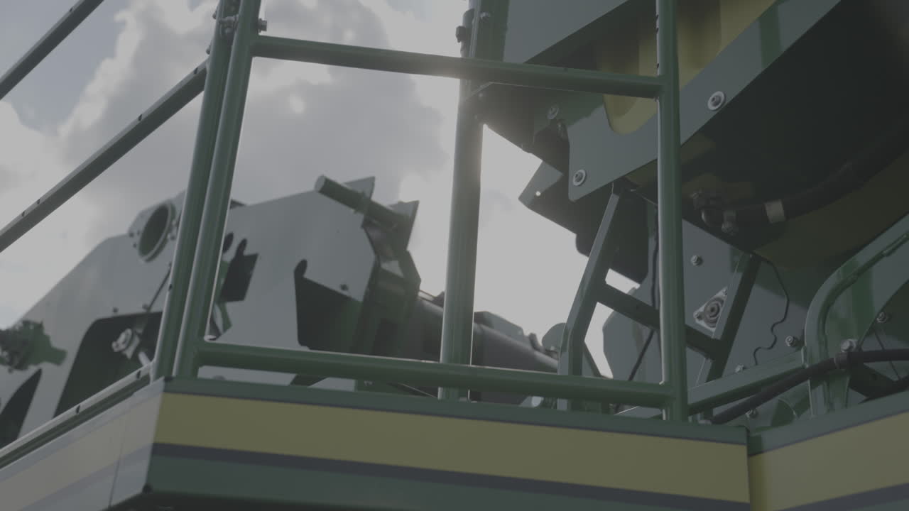 Tractor details on a farm in Iowa