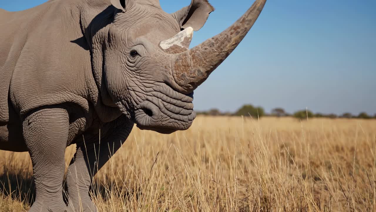 Close-up of a White Rhinoceros