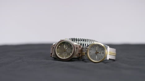 silver and gold watch collection