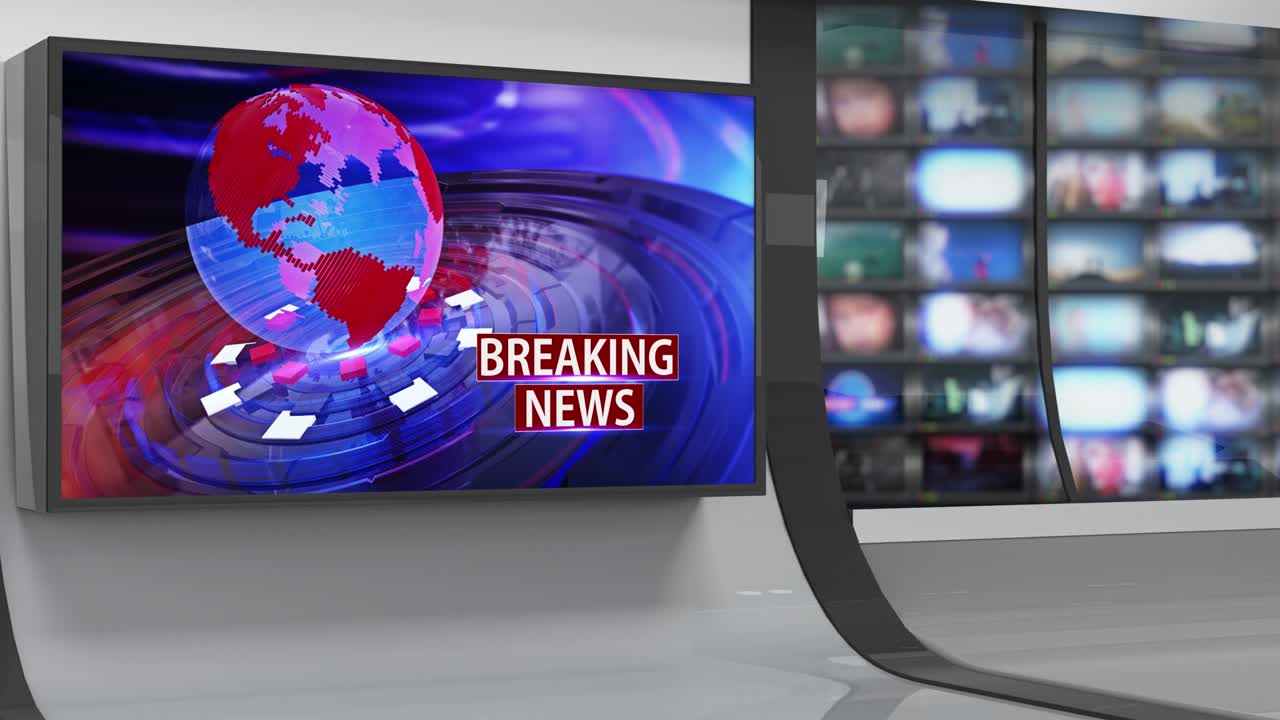 3d 가상 뉴스 스튜디오 배경, 루프