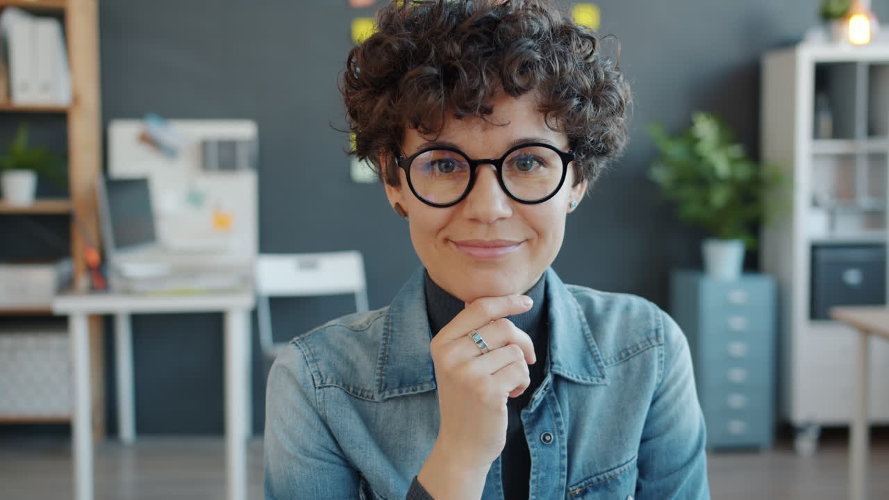 Woman in Office Portrait