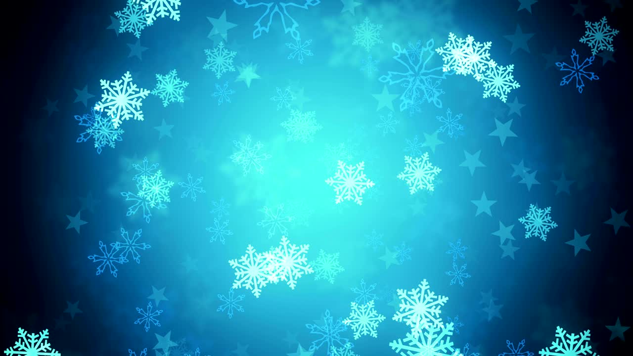 Bluish SnowFlakes tunnel