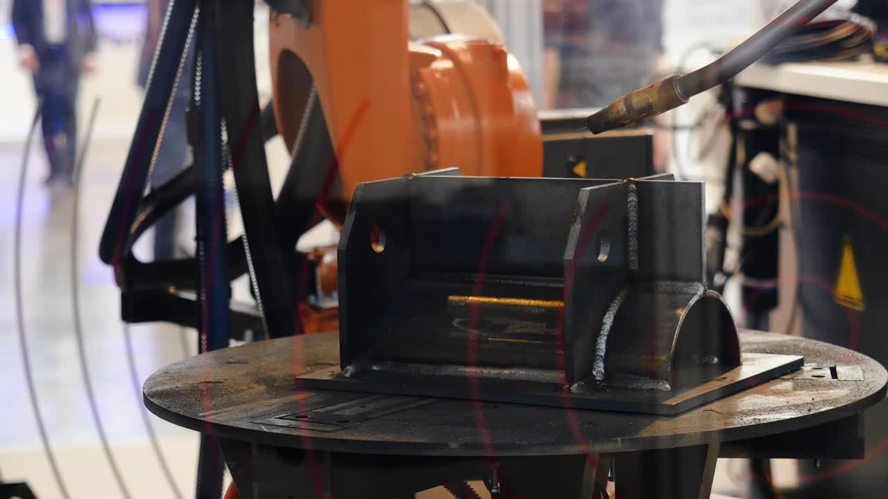 operación de soldadura por robot