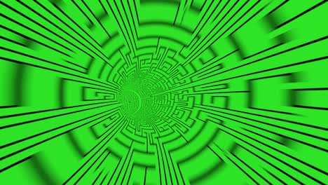 abstract volando en el fondo del túnel verde futurista. cuadrícula wireframe laberinto malla de alambre. ciencia ficción minimalista laberinto fantasía. vj bucle túnel sin fin. animación 3d en 4k