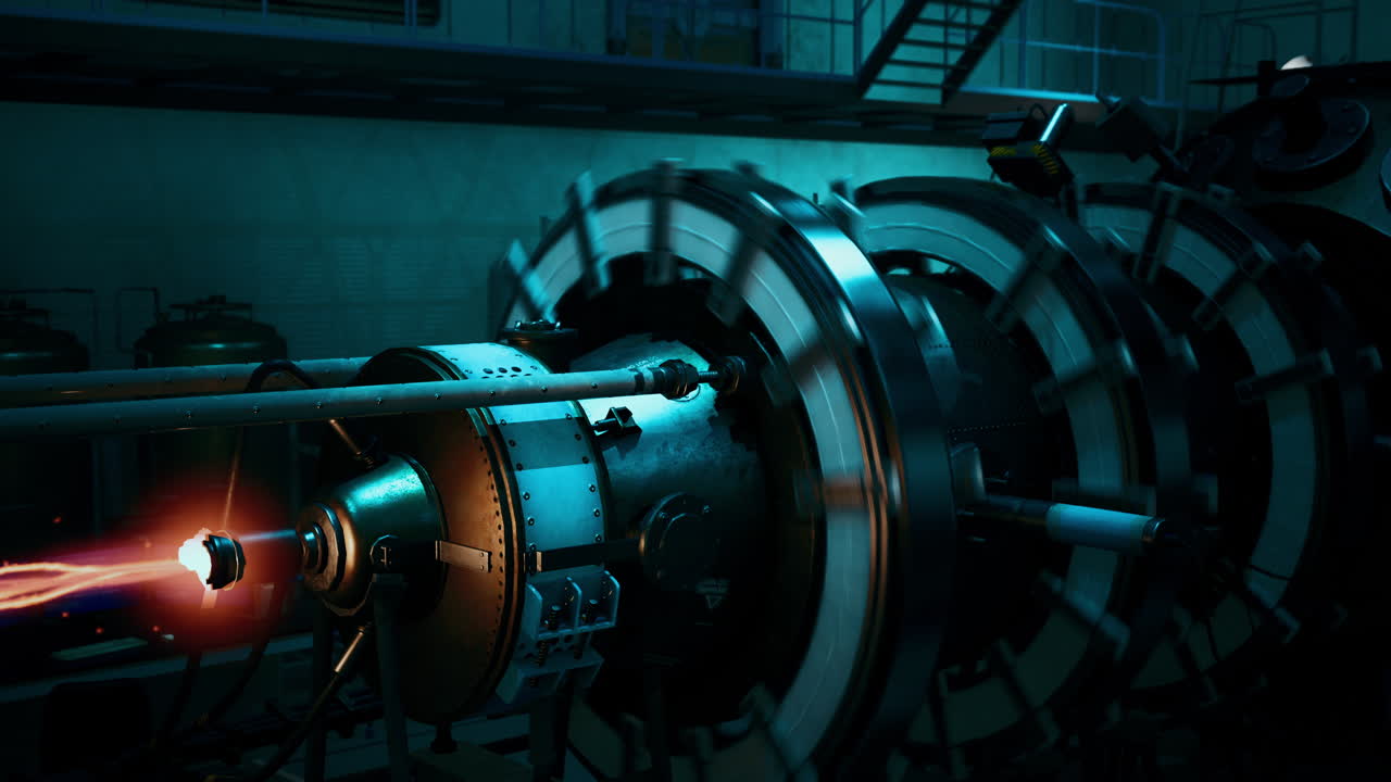 원자력 원자로 코어의 빛