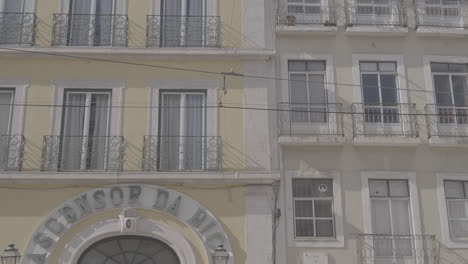 entrance gate of the elevator tourism activity in lisboa portugal log