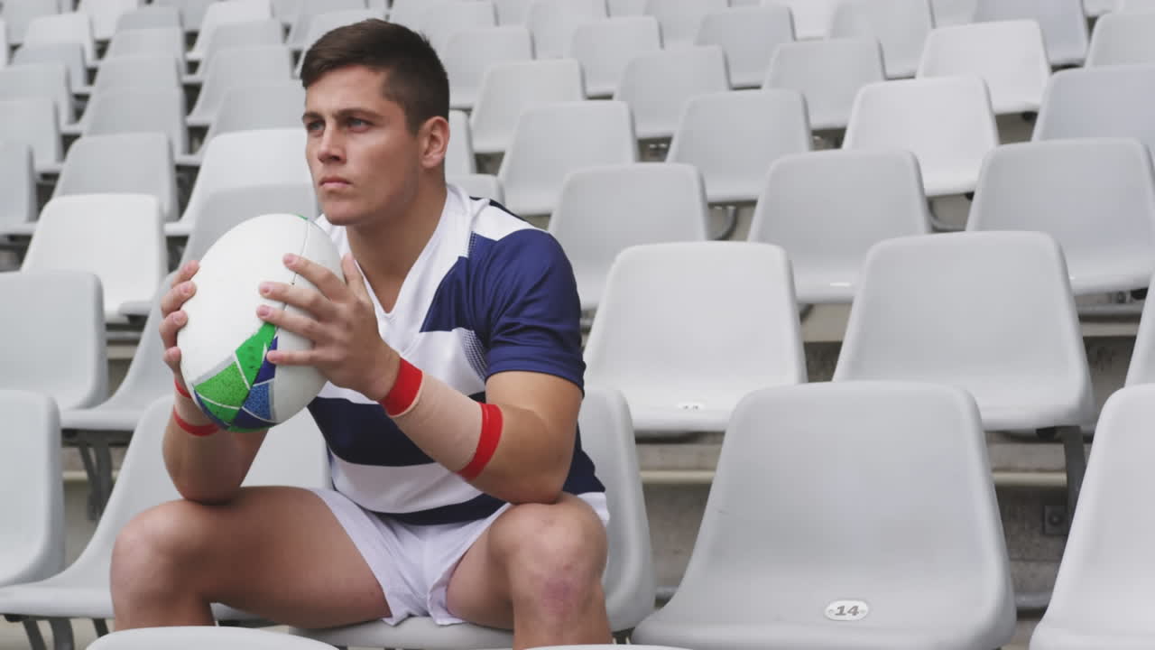 animación de redes de conexiones a través del jugador de rugby