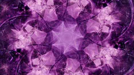 patrón de flor floral de estrella abstracta oscura que cambia para siempre animación de bucle sin costuras