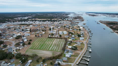 imagen tomada por un avión no tripulado de cedar point, carolina del norte