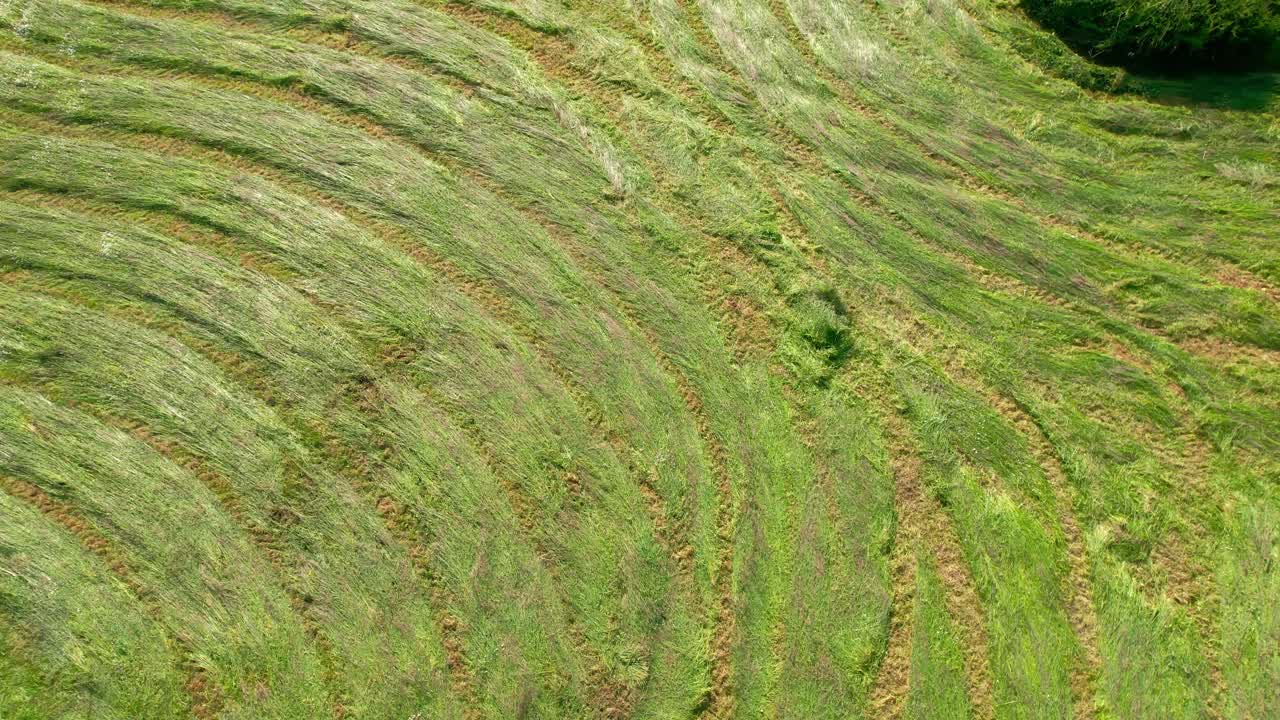 campos agrícolas después de la temporada de cosecha cerca del campo de maine-et-loire, francia
