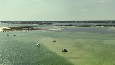 vista desde un avión no tripulado de la isla robinson, alabama