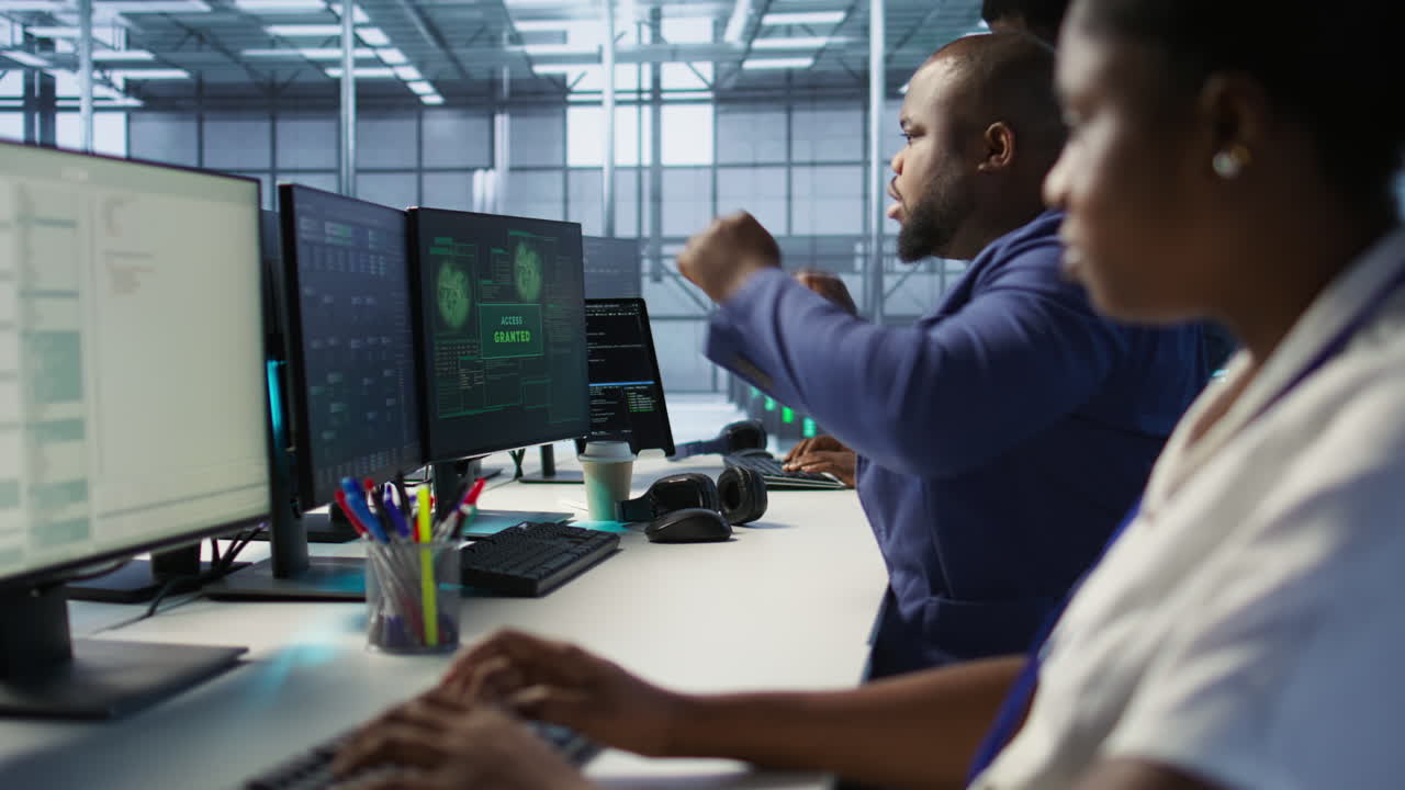 IT Team Working in a Data Center