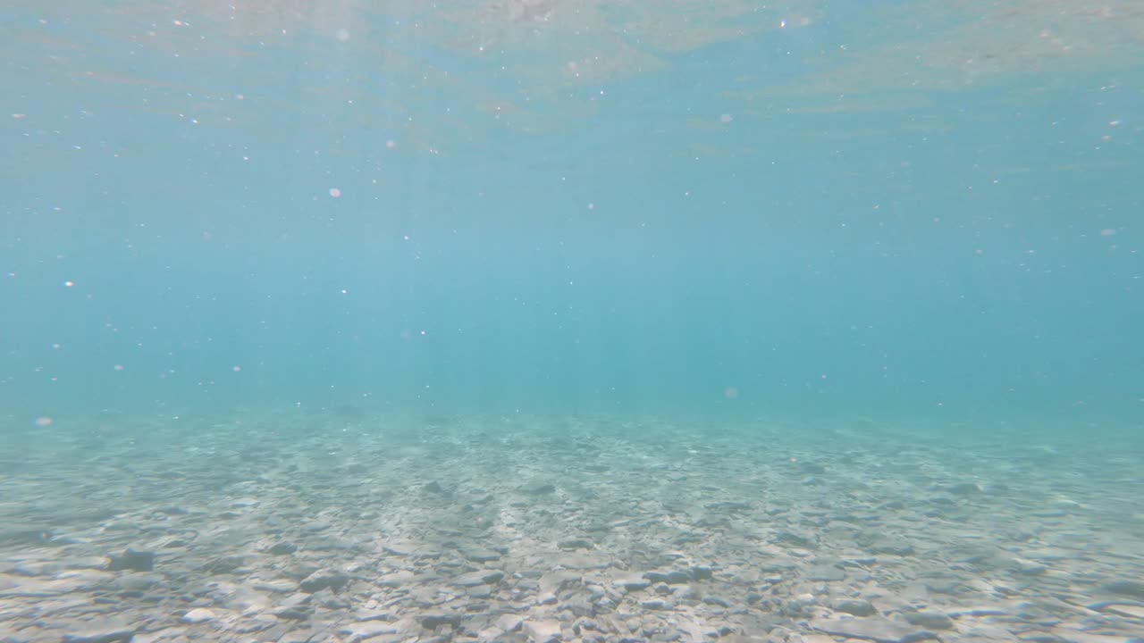 수중 맑은 호수