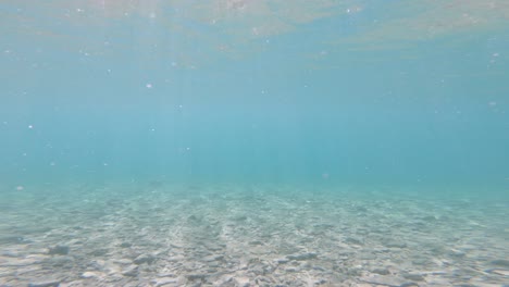 underwater a clear lake