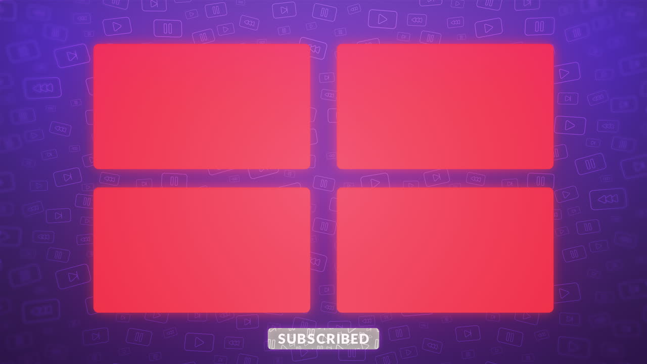 YouTube End Screen Template