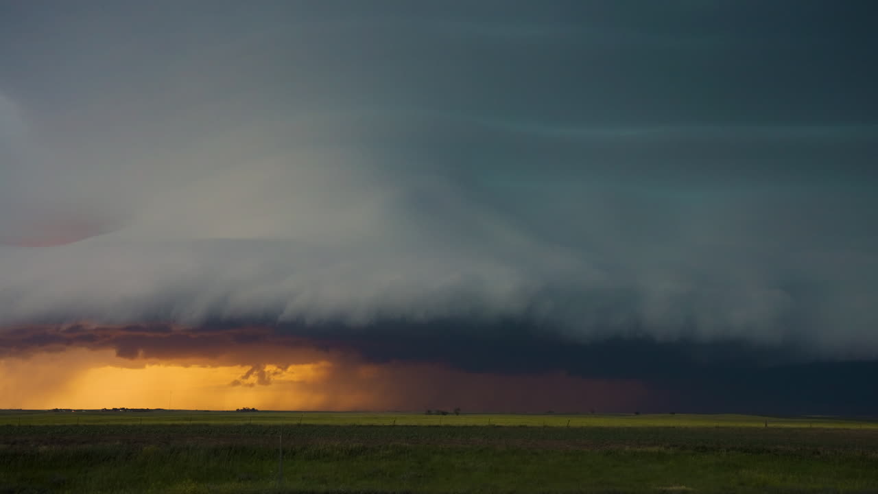 Dangerous weather threatens as powerful storm clouds roll across the sky