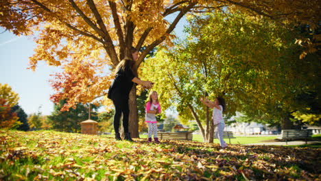 family fun in the fall park