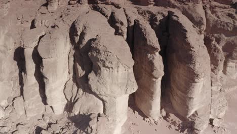 desert rock formations aerial view